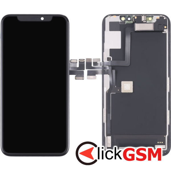 Piesa Display Cu Touchscreen Si Rama Black Apple Iphone 11 Pro 4gvc