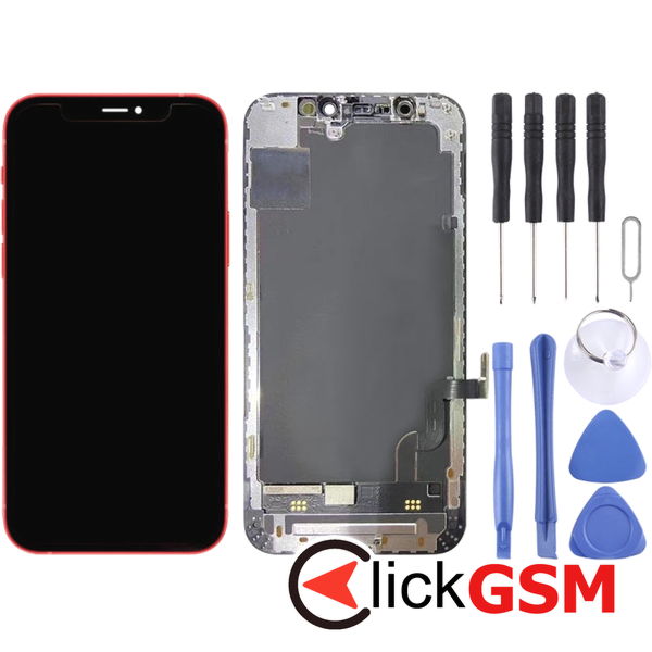 Piesa Display Cu Touchscreen Si Rama Black Apple Iphone 12 Pro 4gq9