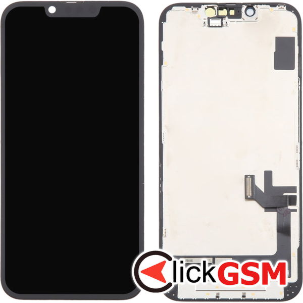 Piesa Display Cu Touchscreen Si Rama Black Apple Iphone 14 4f6w