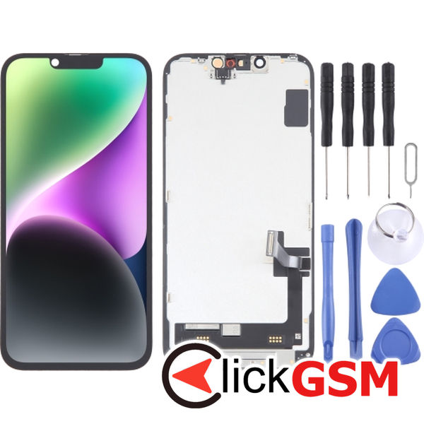 Piesa Display Cu Touchscreen Si Rama Black Apple Iphone 14 4gdq