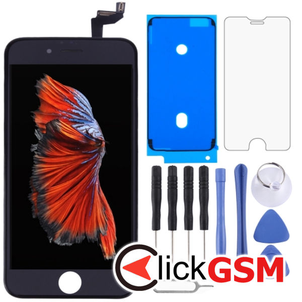 Piesa Piesa Display Cu Touchscreen Si Rama Black Apple Iphone 6s 4fkz