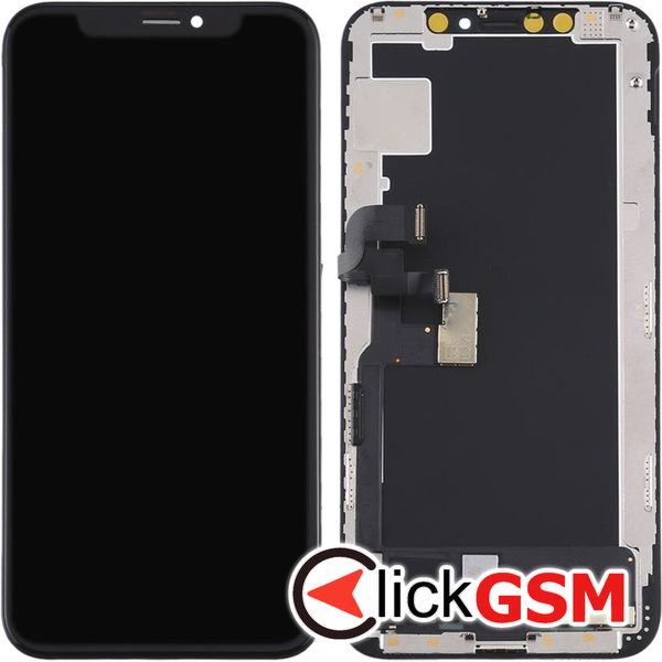 Piesa Display Cu Touchscreen Si Rama Black Apple Iphone Xs 4fo5