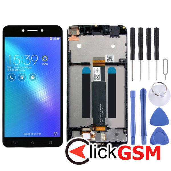 Piesa Piesa Display Cu Touchscreen Si Rama Black Asus Zenfone Live 259c