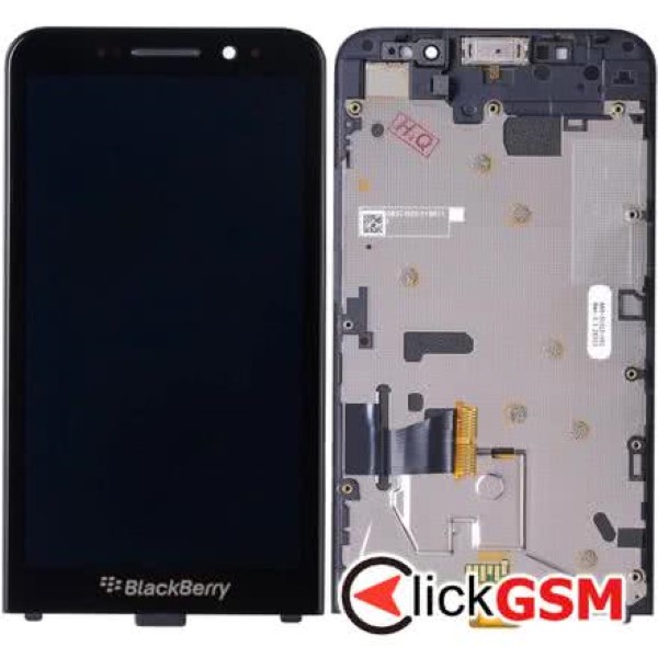 Piesa Display Cu Touchscreen Si Rama Black Blackberry Z30 1exi