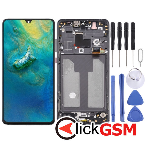 Piesa Display Cu Touchscreen Si Rama Black Huawei Mate 20 2f7v