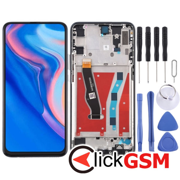 Piesa Display Cu Touchscreen Si Rama Black Huawei P Smart Z 2c77