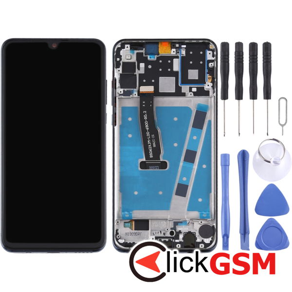 Piesa Piesa Display Cu Touchscreen Si Rama Black Huawei P30 Lite 2c7g