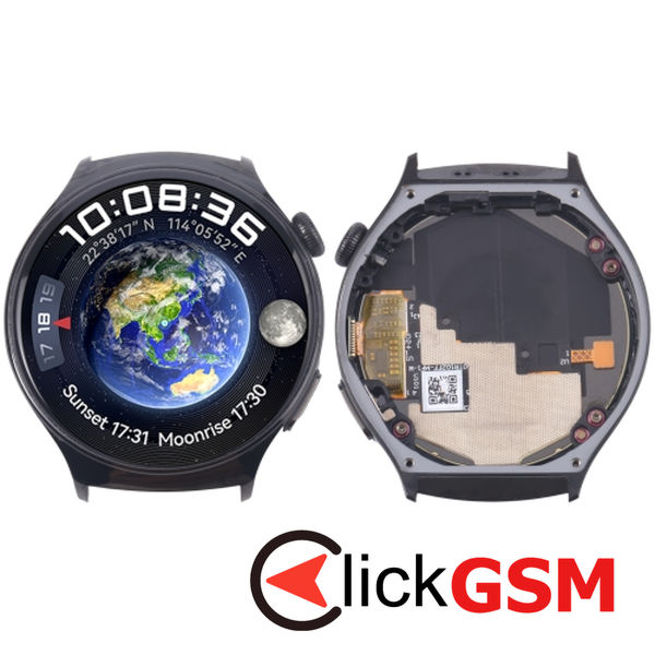 Piesa Piesa Display Cu Touchscreen Si Rama Black Huawei Watch 4 2a30