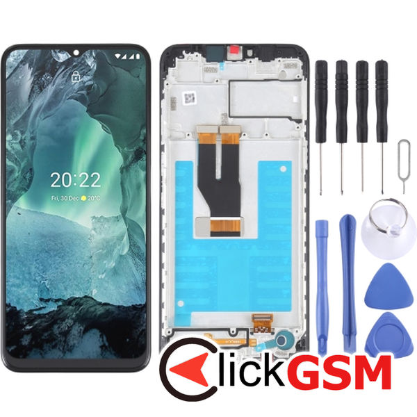 Piesa Display Cu Touchscreen Si Rama Black Nokia G21 49ra