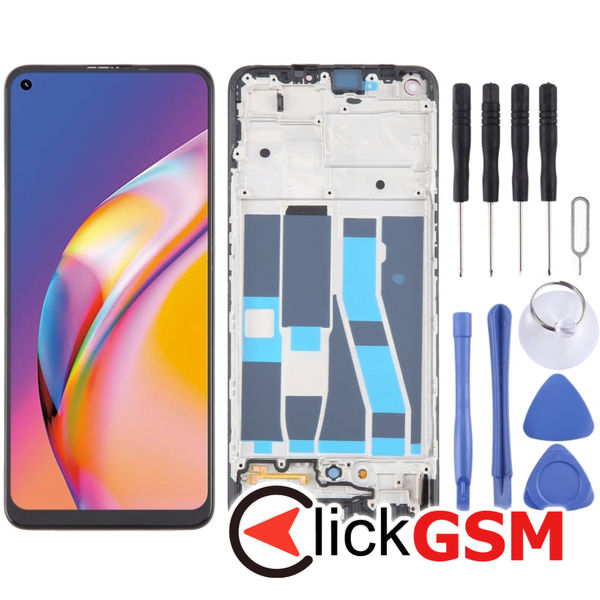 Piesa Display Cu Touchscreen Si Rama Black Oppo A94 21qn