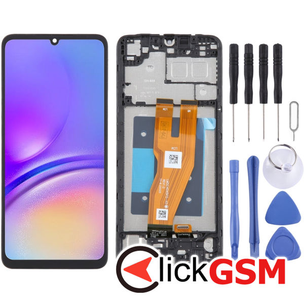 Piesa Display Cu Touchscreen Si Rama Black Samsung Galaxy A05 4exj