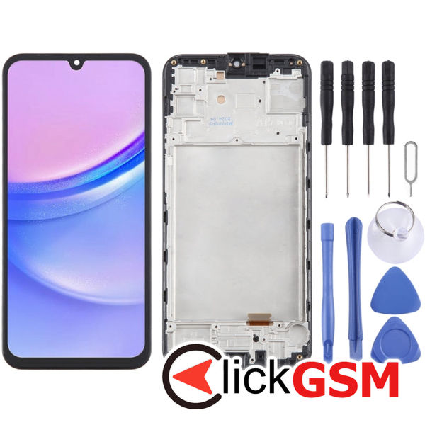 Piesa Display Cu Touchscreen Si Rama Black Samsung Galaxy A15 4ey6