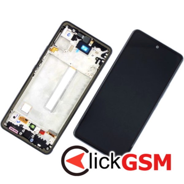 Piesa Piesa Display Cu Touchscreen Si Rama Black Samsung Galaxy A53 5g 4m29