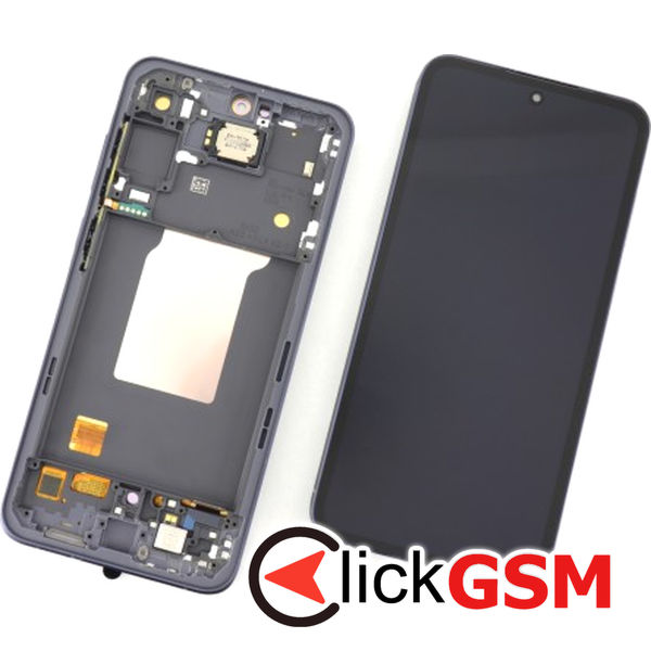 Piesa Display Cu Touchscreen Si Rama Black Samsung Galaxy A55 5g 4m6y