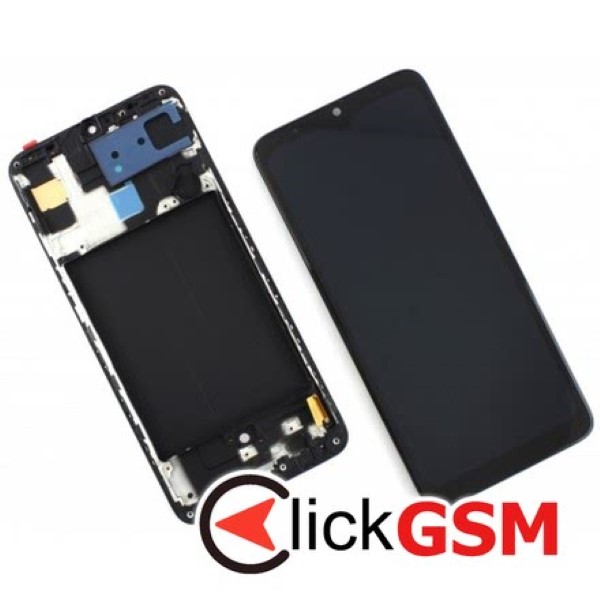 Piesa Piesa Display Cu Touchscreen Si Rama Black Samsung Galaxy A70 42wb