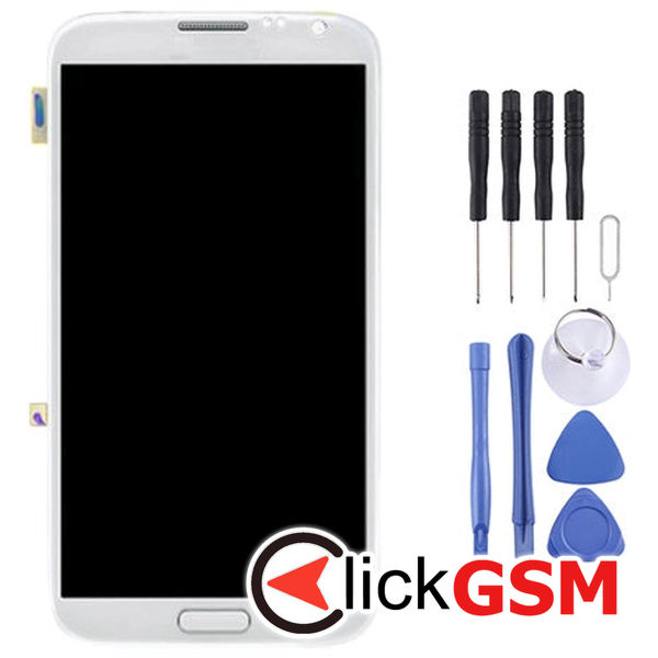 Piesa Display Cu Touchscreen Si Rama Black Samsung Galaxy Note 2 4eta