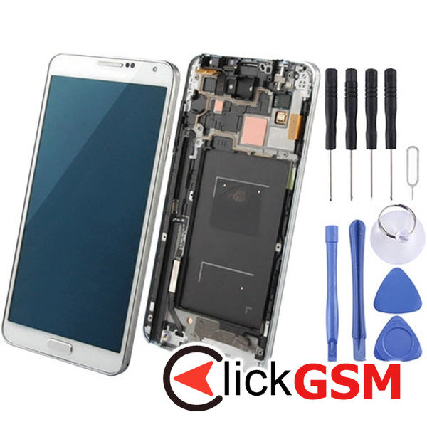 Piesa Display Cu Touchscreen Si Rama Black Samsung Galaxy Note 3 209k