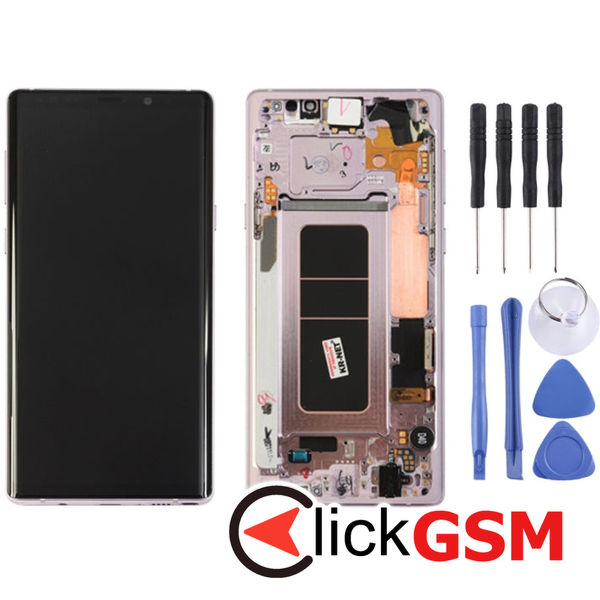 Piesa Display Cu Touchscreen Si Rama Black Samsung Galaxy Note9 4en6