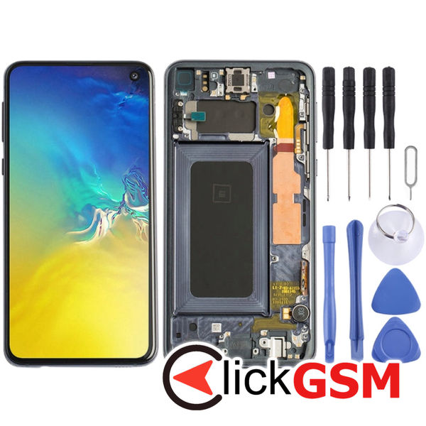 Piesa Display Cu Touchscreen Si Rama Black Samsung Galaxy S10e  4eng