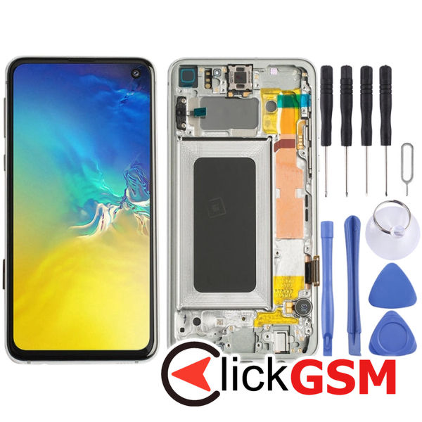 Piesa Display Cu Touchscreen Si Rama Black Samsung Galaxy S10e  4enh