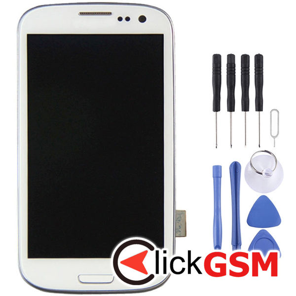 Piesa Display Cu Touchscreen Si Rama Black Samsung Galaxy S3 49cy