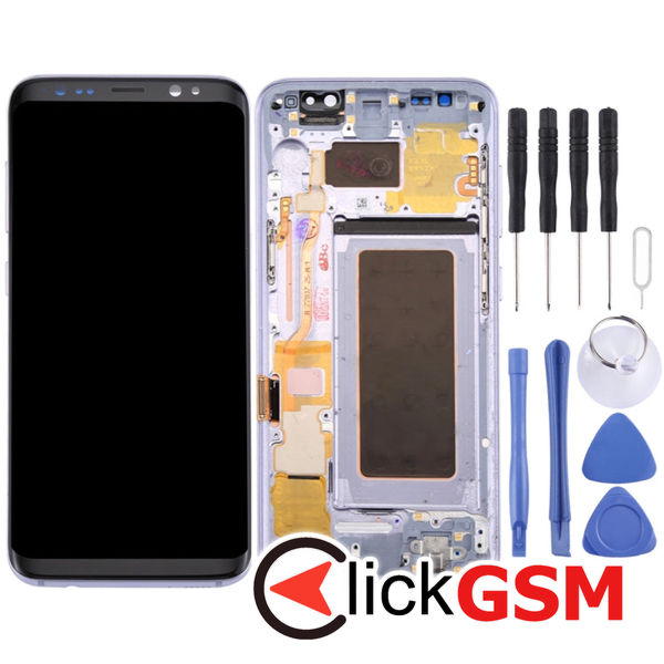 Piesa Display Cu Touchscreen Si Rama Black Samsung Galaxy S8 4emu