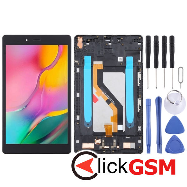 Piesa Display Cu Touchscreen Si Rama Black Samsung Galaxy Tab A 8.0 2019 4eye