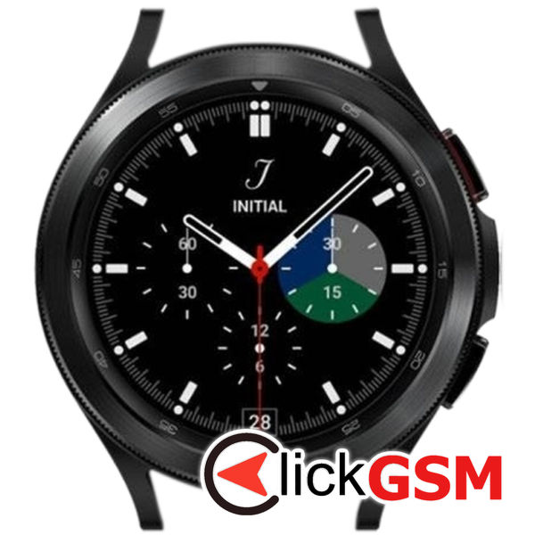 Piesa Display Cu Touchscreen Si Rama Black Samsung Galaxy Watch 4 44mm 2tpx