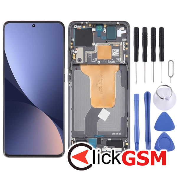 Piesa Display Cu Touchscreen Si Rama Black Xiaomi 12 49d4