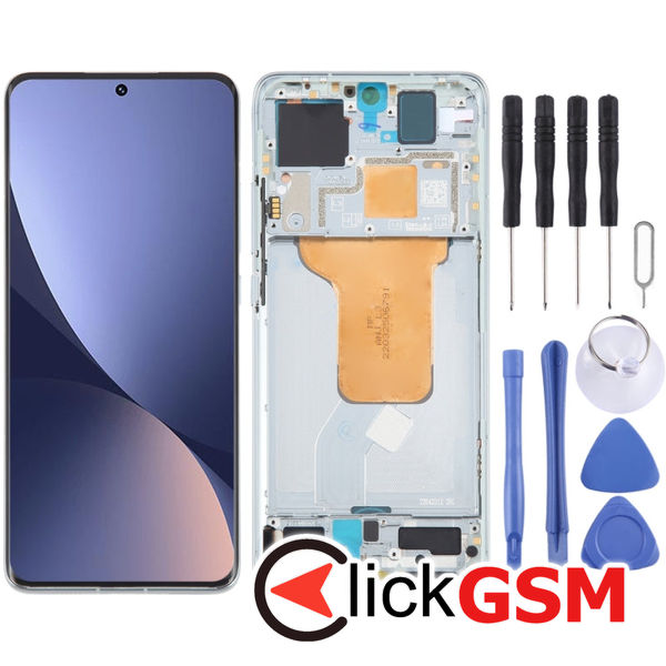 Piesa Display Cu Touchscreen Si Rama Black Xiaomi 12s 499i