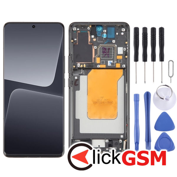 Piesa Piesa Display Cu Touchscreen Si Rama Black Xiaomi 13 Pro 49b2