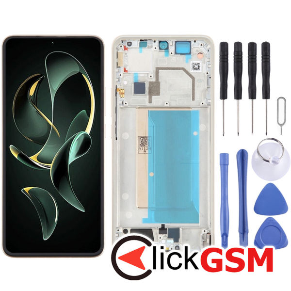 Piesa Display Cu Touchscreen Si Rama Black Xiaomi 13t 49a8