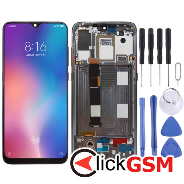 Piesa Display Cu Touchscreen Si Rama Black Xiaomi Mi 9 260b