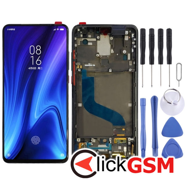 Piesa Display Cu Touchscreen Si Rama Black Xiaomi Mi 9t Pro 2608