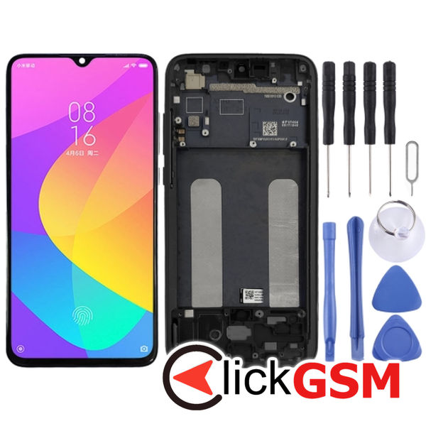 Piesa Display Cu Touchscreen Si Rama Black Xiaomi Mi Cc9 25yx