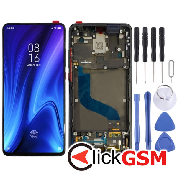 Piesa Display Cu Touchscreen Si Rama Black Xiaomi Redmi K20 266f