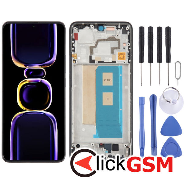 Piesa Display Cu Touchscreen Si Rama Black Xiaomi Redmi K60 Pro 49aw