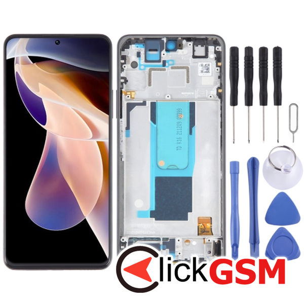 Piesa Display Cu Touchscreen Si Rama Black Xiaomi Redmi Note 11 Pro.plus 5g 2uvk