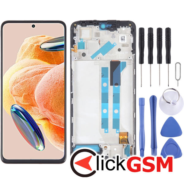 Piesa Display Cu Touchscreen Si Rama Black Xiaomi Redmi Note 12 Pro 3g26