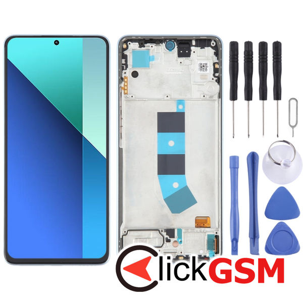 Piesa Display Cu Touchscreen Si Rama Black Xiaomi Redmi Note 13 4g 49a6