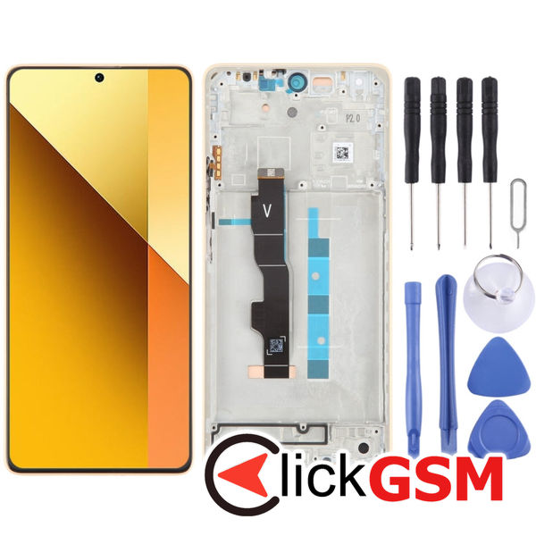 Piesa Display Cu Touchscreen Si Rama Black Xiaomi Redmi Note 13 5g 42uf