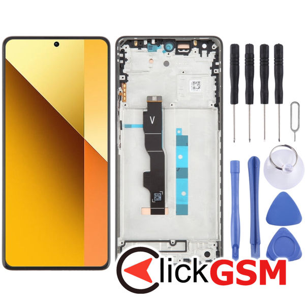 Piesa Display Cu Touchscreen Si Rama Black Xiaomi Redmi Note 13 5g 49a4