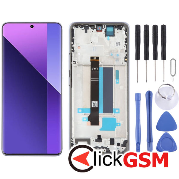 Piesa Display Cu Touchscreen Si Rama Black Xiaomi Redmi Note 13 Pro.plus 49at