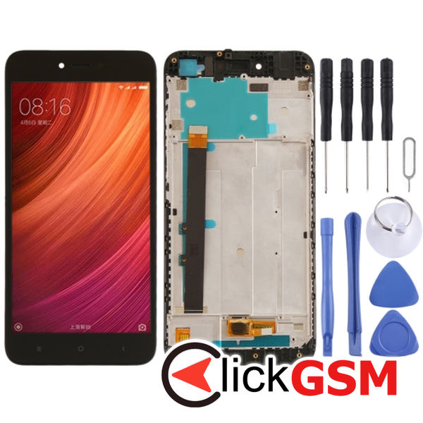 Piesa Display Cu Touchscreen Si Rama Black Xiaomi Redmi Note 5a 25is