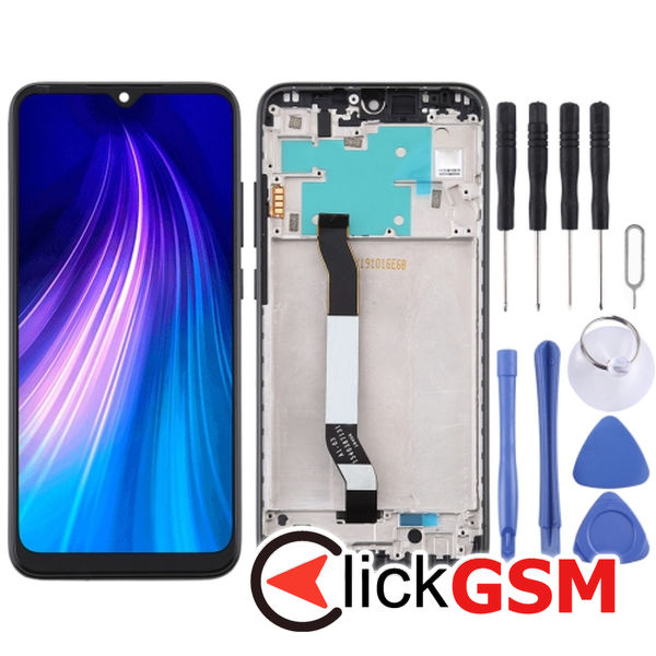 Piesa Piesa Display Cu Touchscreen Si Rama Black Xiaomi Redmi Note 8 25if