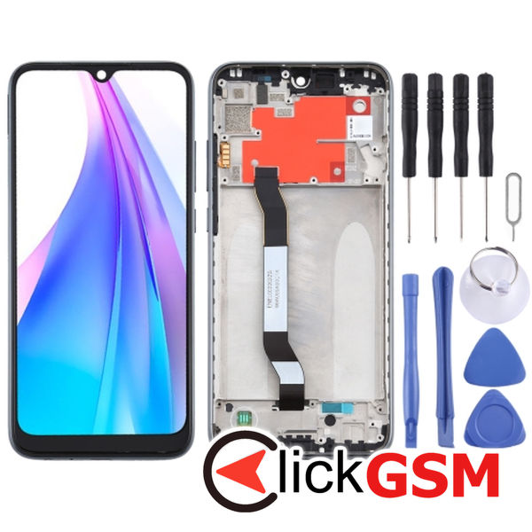 Piesa Piesa Display Cu Touchscreen Si Rama Black Xiaomi Redmi Note 8t 25id