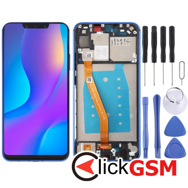 Piesa Display Cu Touchscreen Si Rama Blue Huawei Nova 3i 2f6f