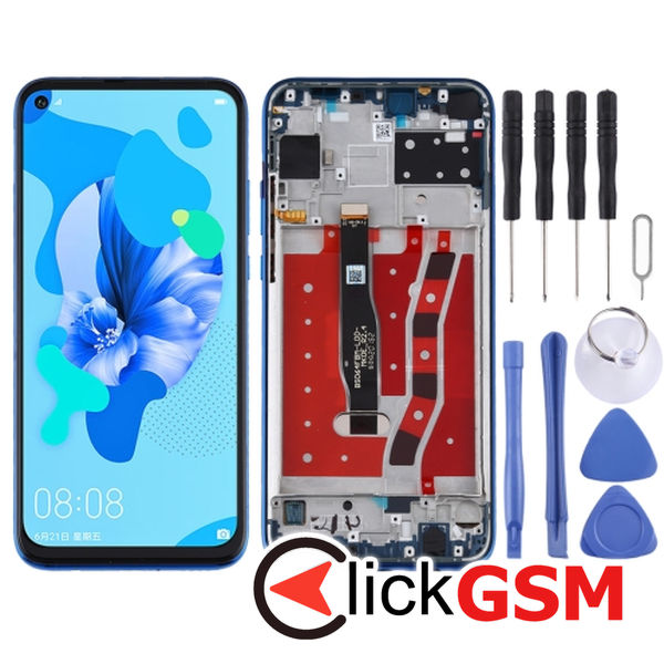 Piesa Display Cu Touchscreen Si Rama Blue Huawei Nova 5i 23tb