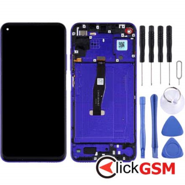 Piesa Display Cu Touchscreen Si Rama Blue Huawei Nova 5t 2c7j