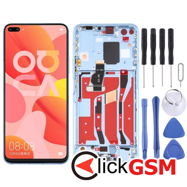 Piesa Piesa Display Cu Touchscreen Si Rama Blue Huawei Nova 6 5g 302t